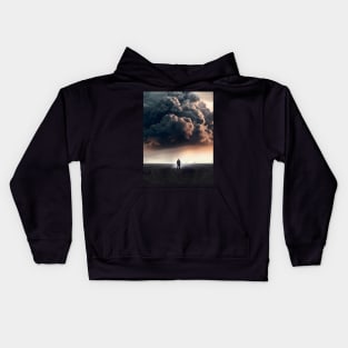 Citizen 1: Legal Accountability. The Storm is Coming on a Dark Background Kids Hoodie